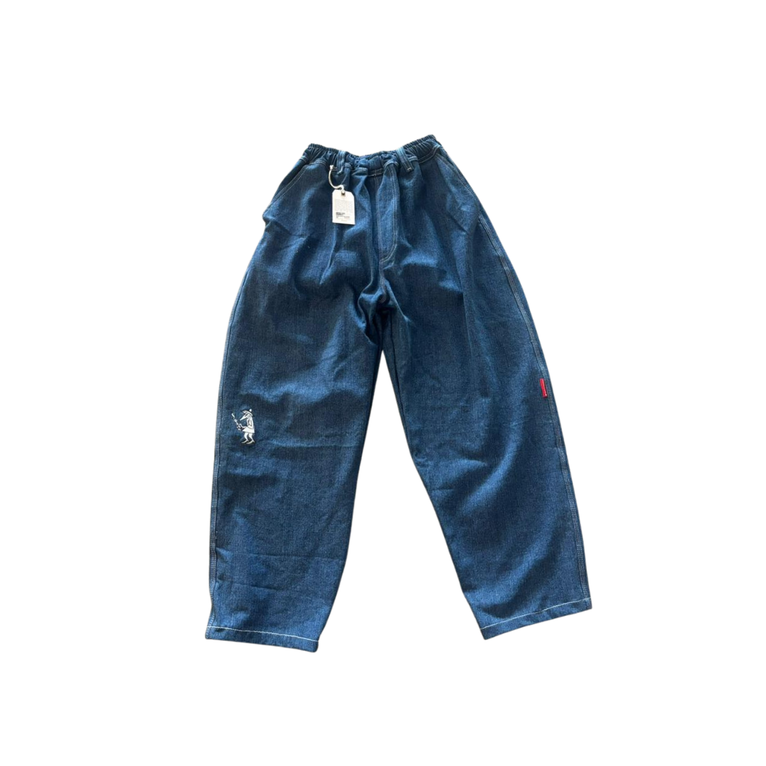 Principle X Bgs Elastic Waist Basic Pants - Bio Washed Denim