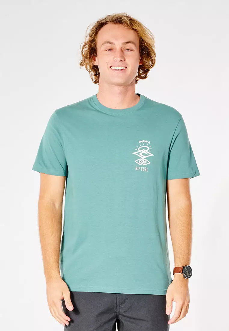 Search Icon Tee - Muted Green