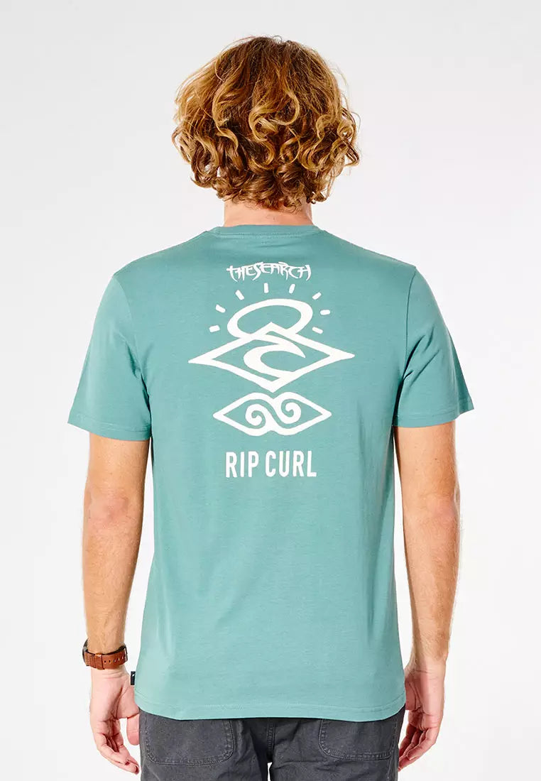 Search Icon Tee - Muted Green