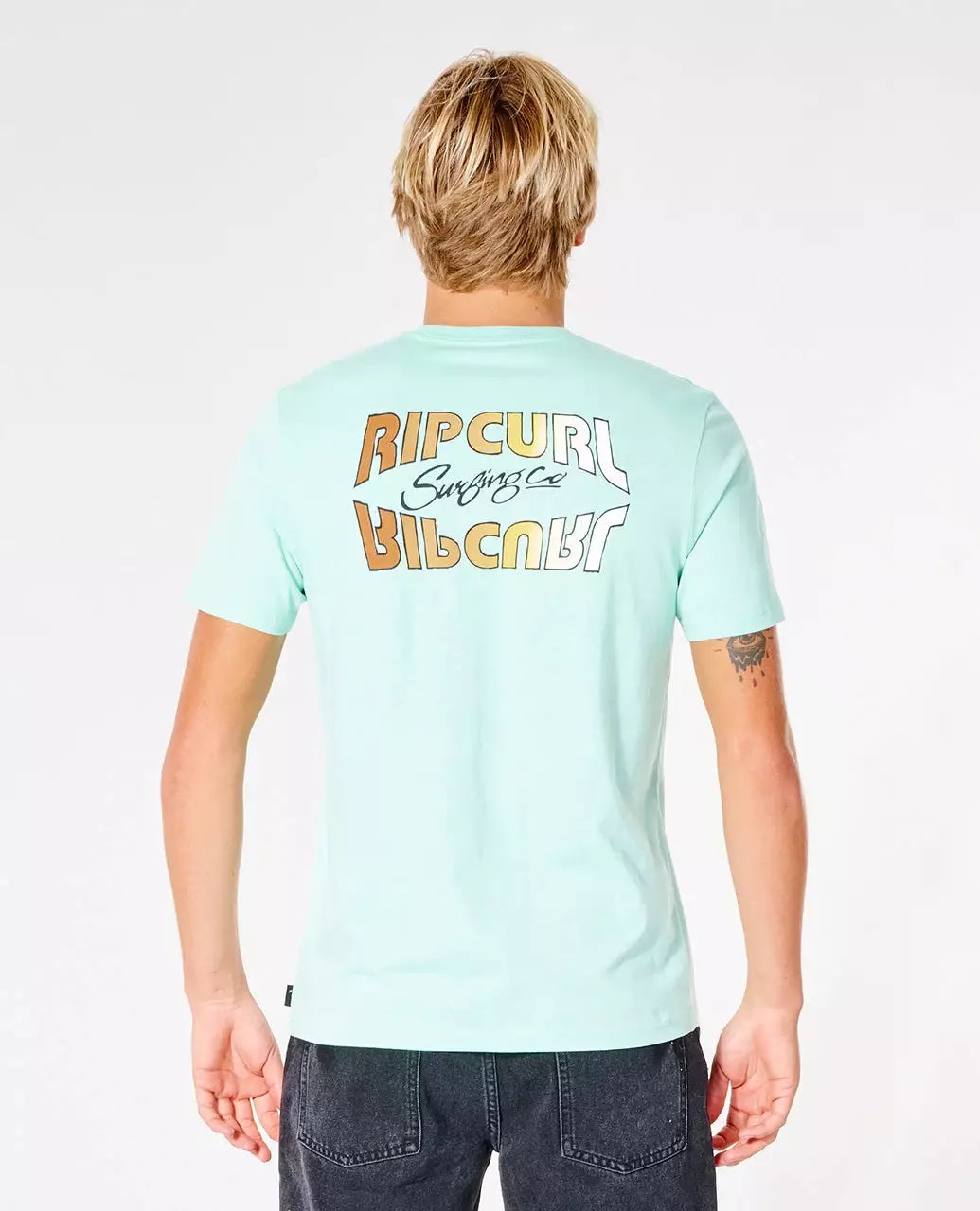 Surf Revival Inverted Tee - Washed Aqua