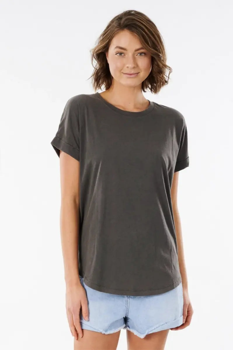 Plains Tee - Washed Black