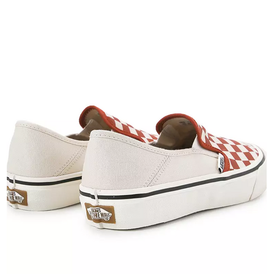 Original Vans Shoes Slip-On Vr3 Sf - Checkerboard Red