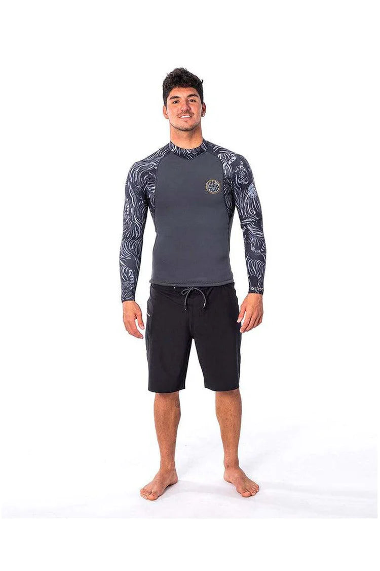 E-Bomb 1.5 mm GB Sealed Long Sleeve Wetsuit Jacket - Charcoal