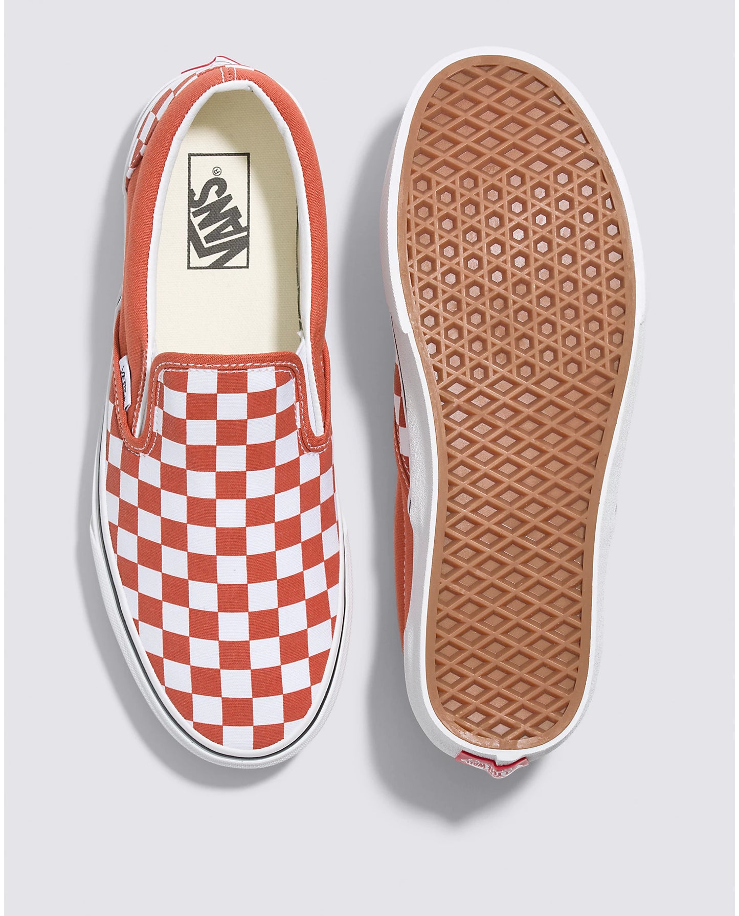 Original Vans Shoe Slip On - Checkerboard Burnt Ochre