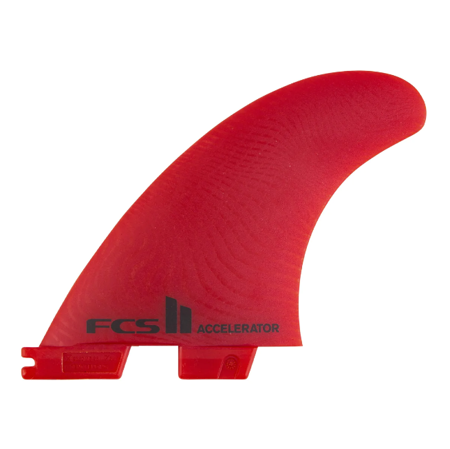 FCS II Accelerator Neo Glass Eco Tri Fins Large - Red