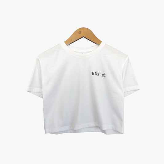 BGS Barong Crop Tee White