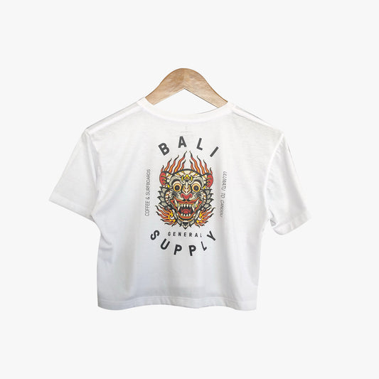 BGS Barong Crop Tee White