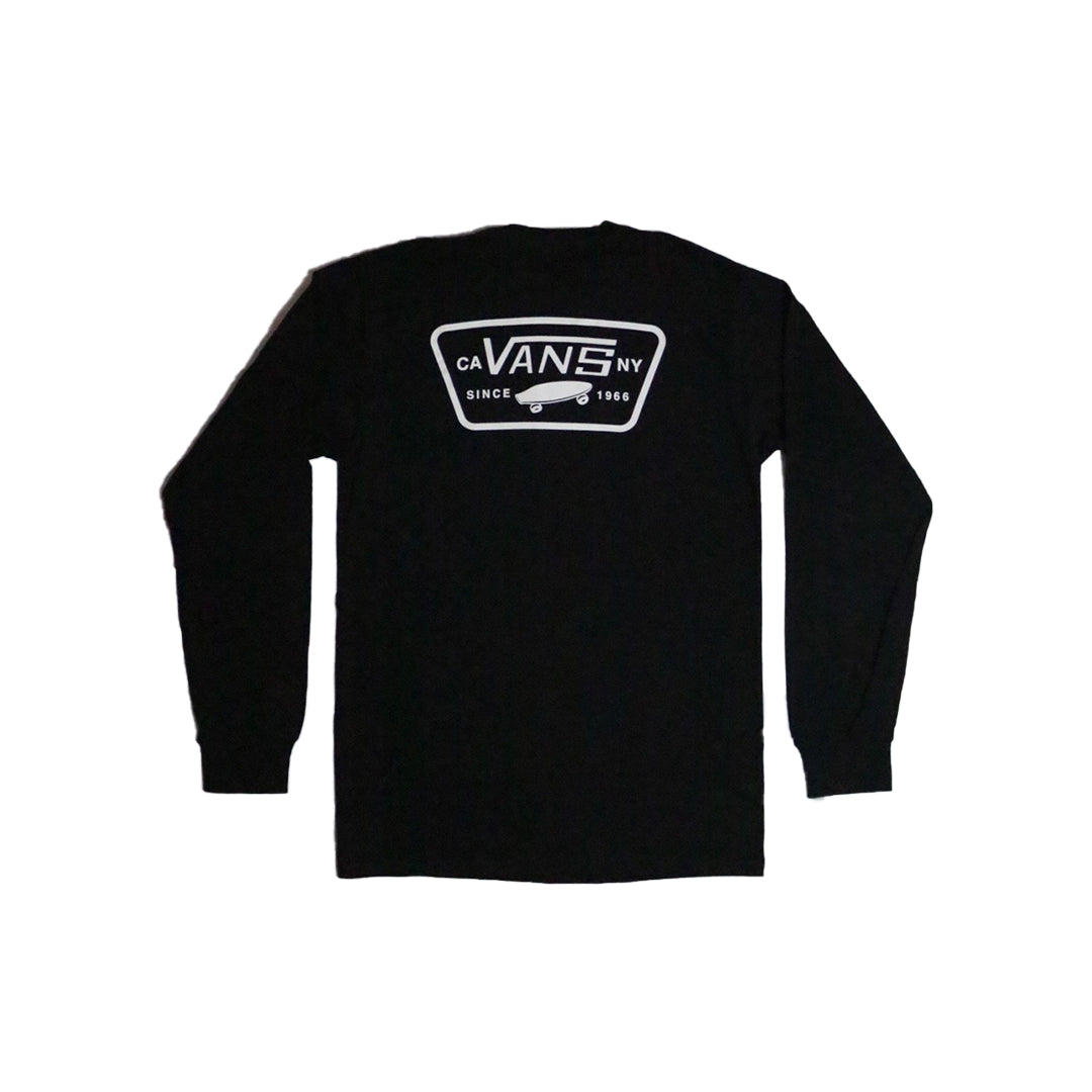 Original Vans Full Patch Back Long Sleeve - Black