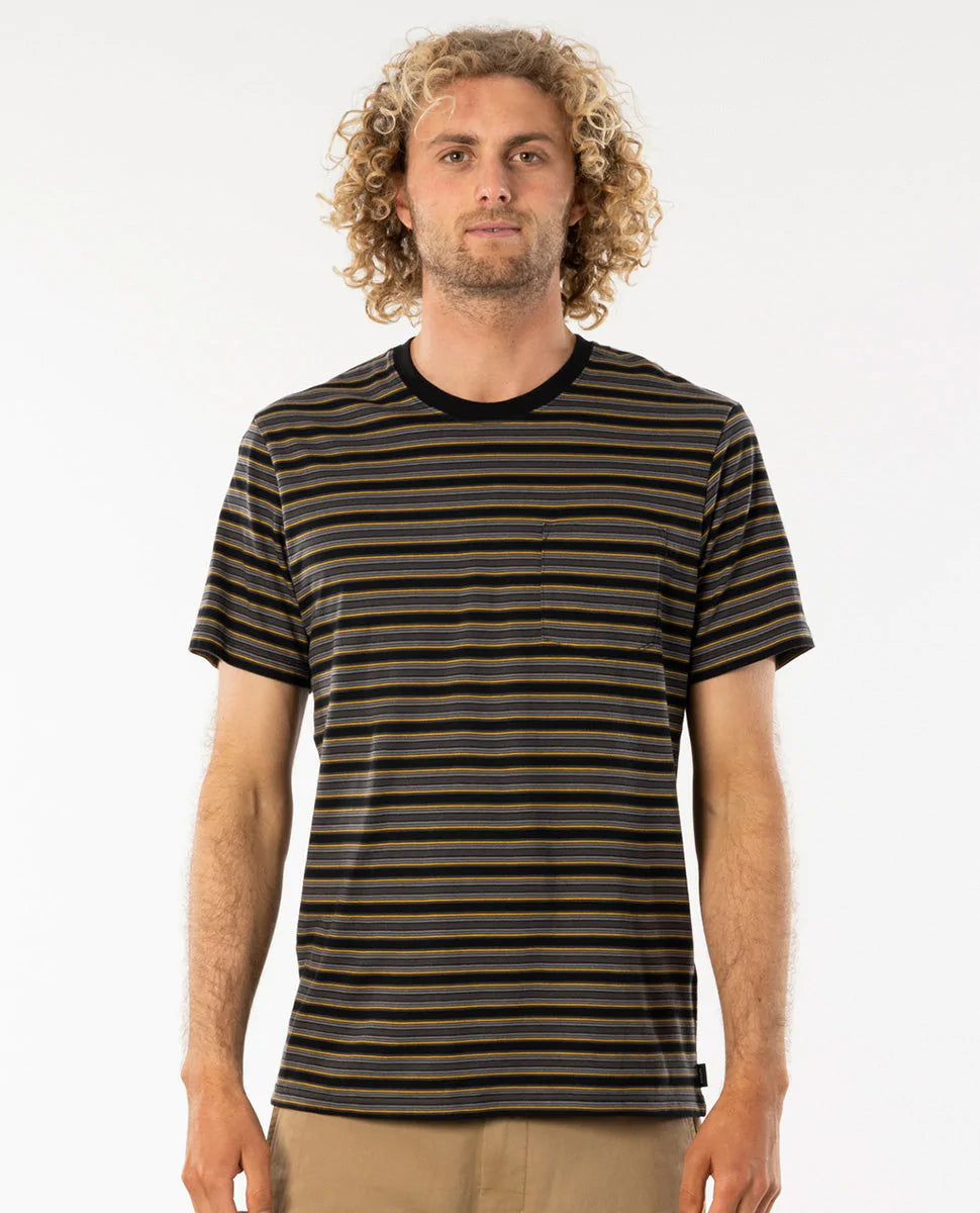 Rails Stripe Tee - Black