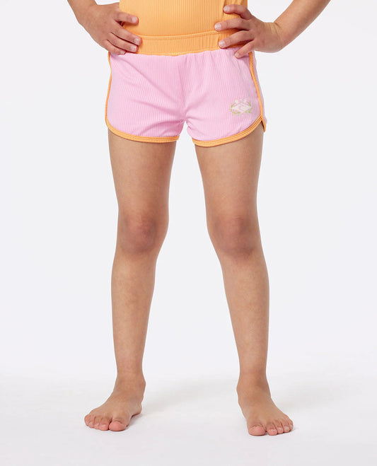 Sunkiss Dream Boardshorts - Girls (1-8 Years) - Bright Pink