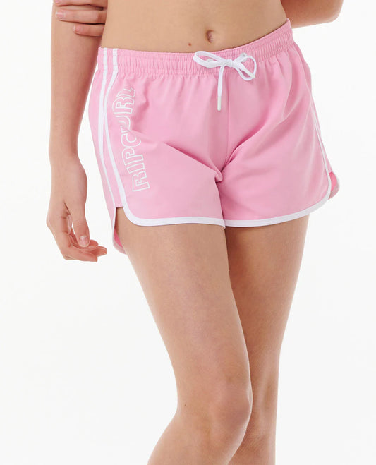 Out All Day 5" Boardshort - Girls (8-14 years) - Bright Pink