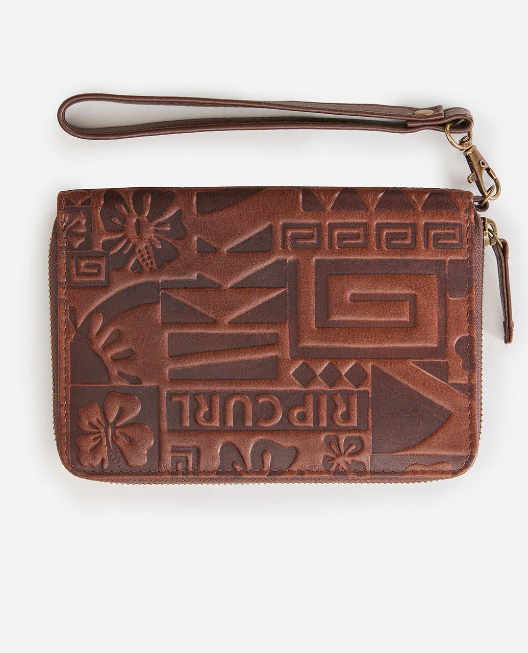 Kroo RFID Leather Oversized Wallet - Brown