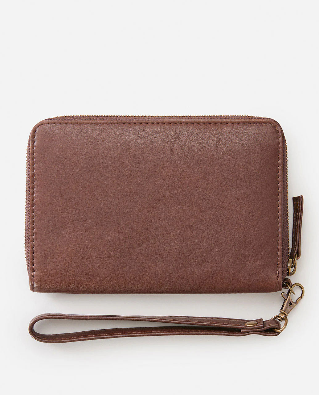 Kroo RFID Leather Oversized Wallet - Brown