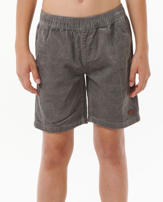 Surf Cord Volley Boardshort - Boys (8-16 years) - Charcoal