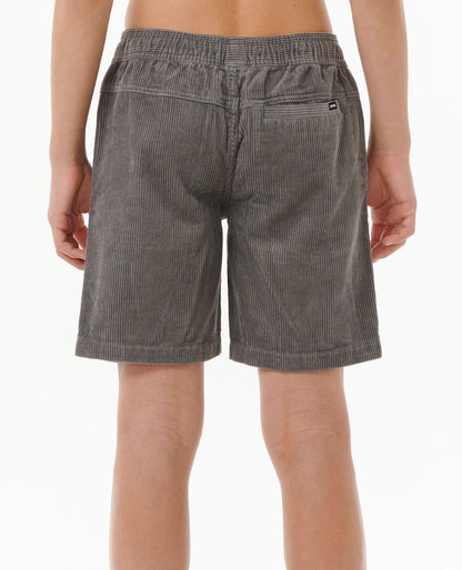 Surf Cord Volley Boardshort - Boys (8-16 years) - Charcoal