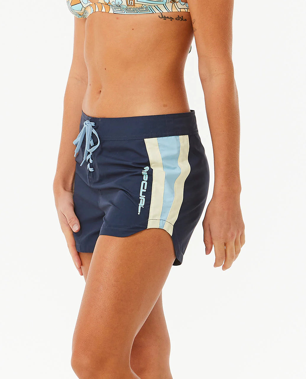 Block Party Hi Waist 3" Boardshort - Navy