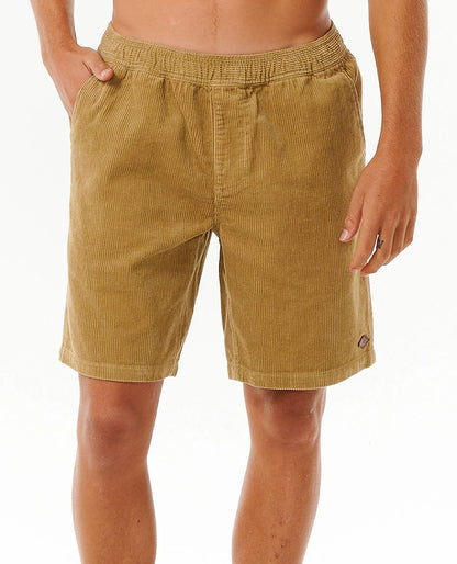 Classic Surf Cord Volley Short - Dark Khaki