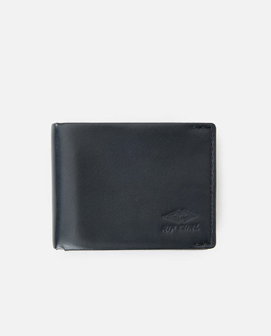 Quest Emboss RFID Slim Wallet - Black