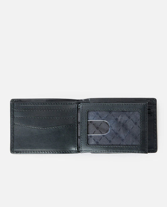 Quest Emboss RFID Slim Wallet - Black