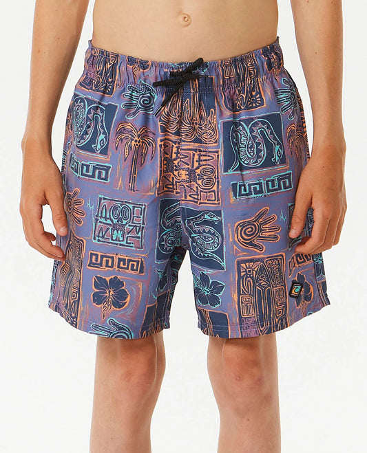 Lost Islands Tile Volley Short - Boys (8-16 years) - Multico