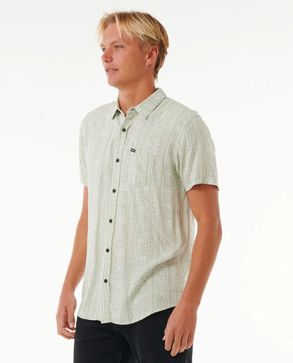 Fun Times Short Sleeve Shirt - Mint Haze
