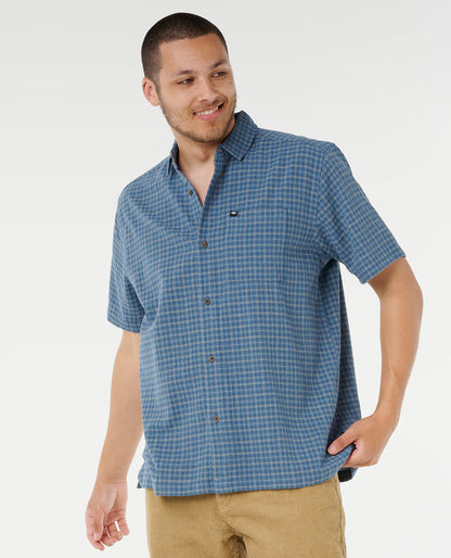 Classic Surf Check Short Sleeve Shirt - Bluefin