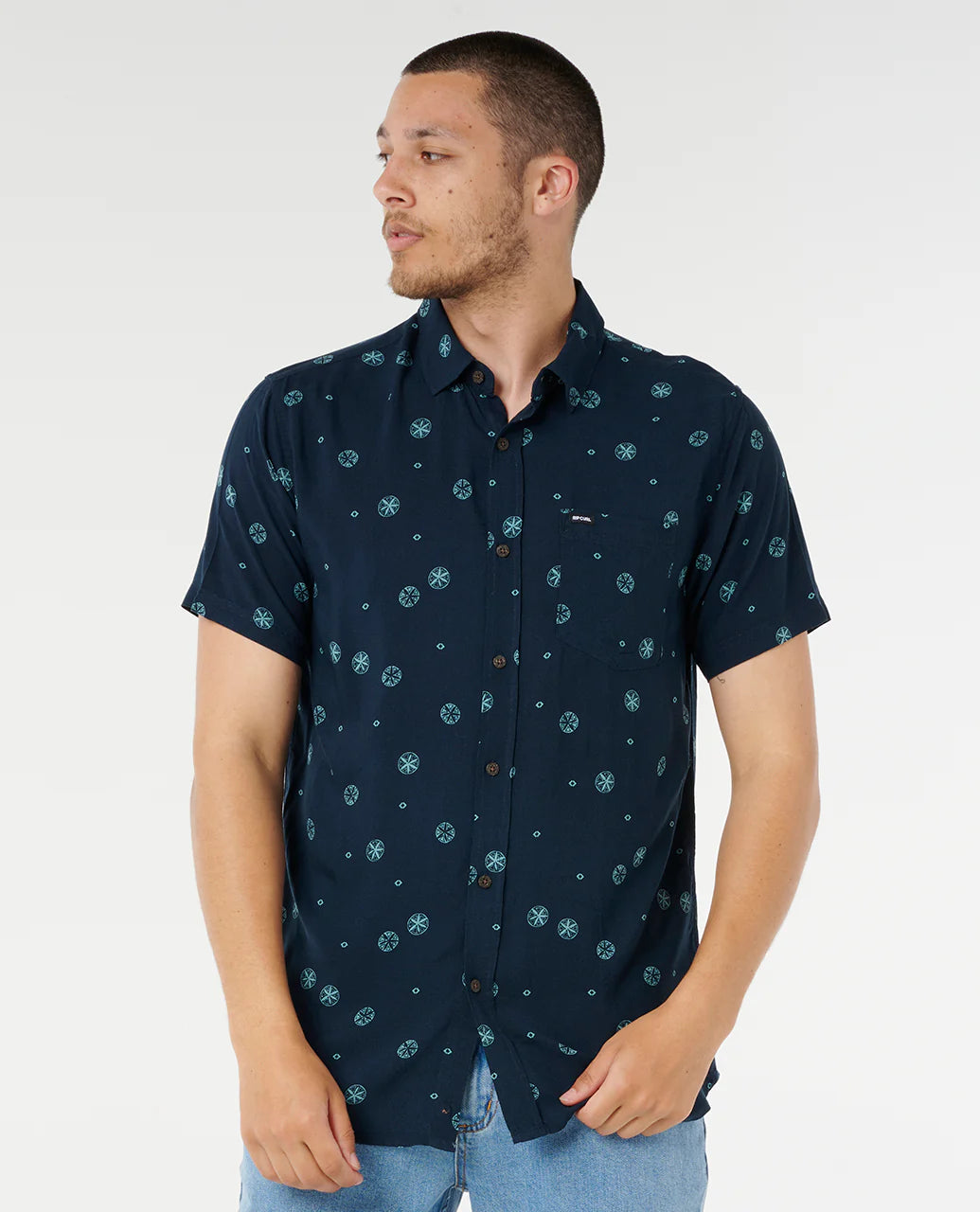 Fun Times Short Sleeve Shirt - Navy