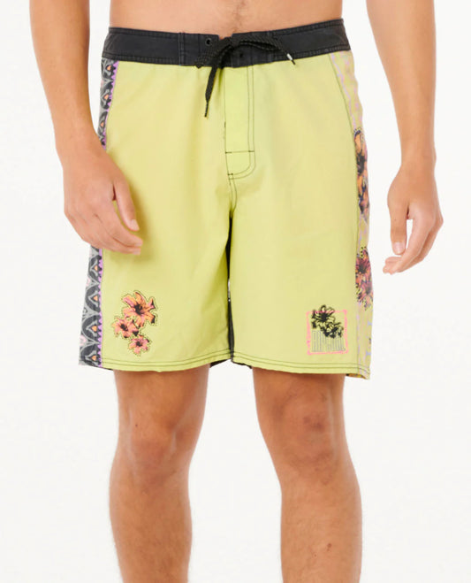Mirage Sideways 19" Boardshort - Lime Wash