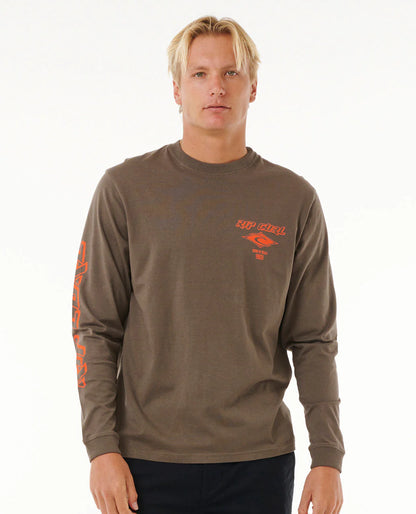 Fade Out Icon Long Sleeve Tee - Rock
