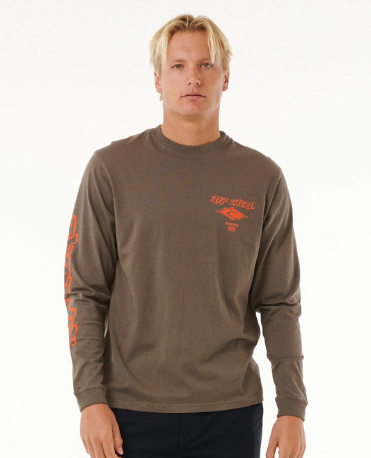 Fade Out Icon Long Sleeve Tee - Rock