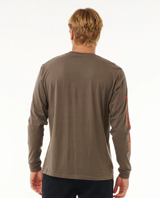 Fade Out Icon Long Sleeve Tee - Rock