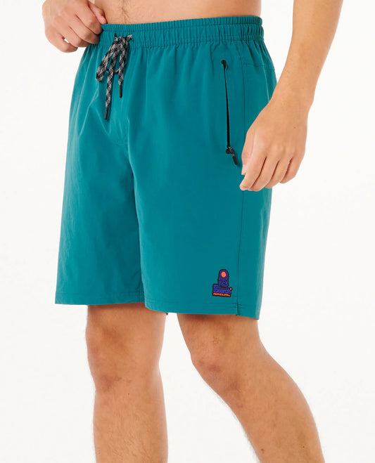 The Search Volley 19" Boardshorts - Trekking Green