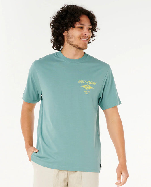 Fade Out Icon Tee - Blue Lagoon