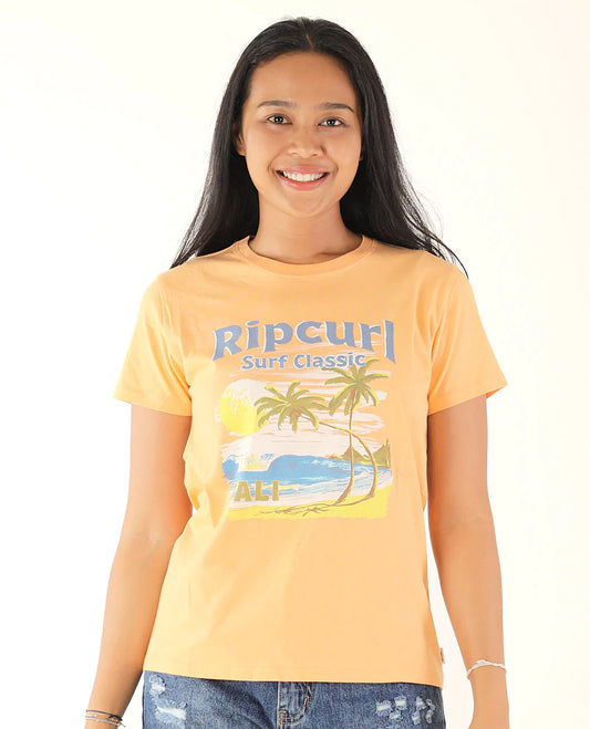 High Tide Scenic Standard Tee - Peach Bali