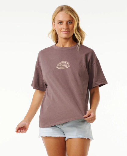 Cosmic Summer Heritage Tee - Eggplant