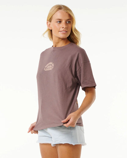 Cosmic Summer Heritage Tee - Eggplant