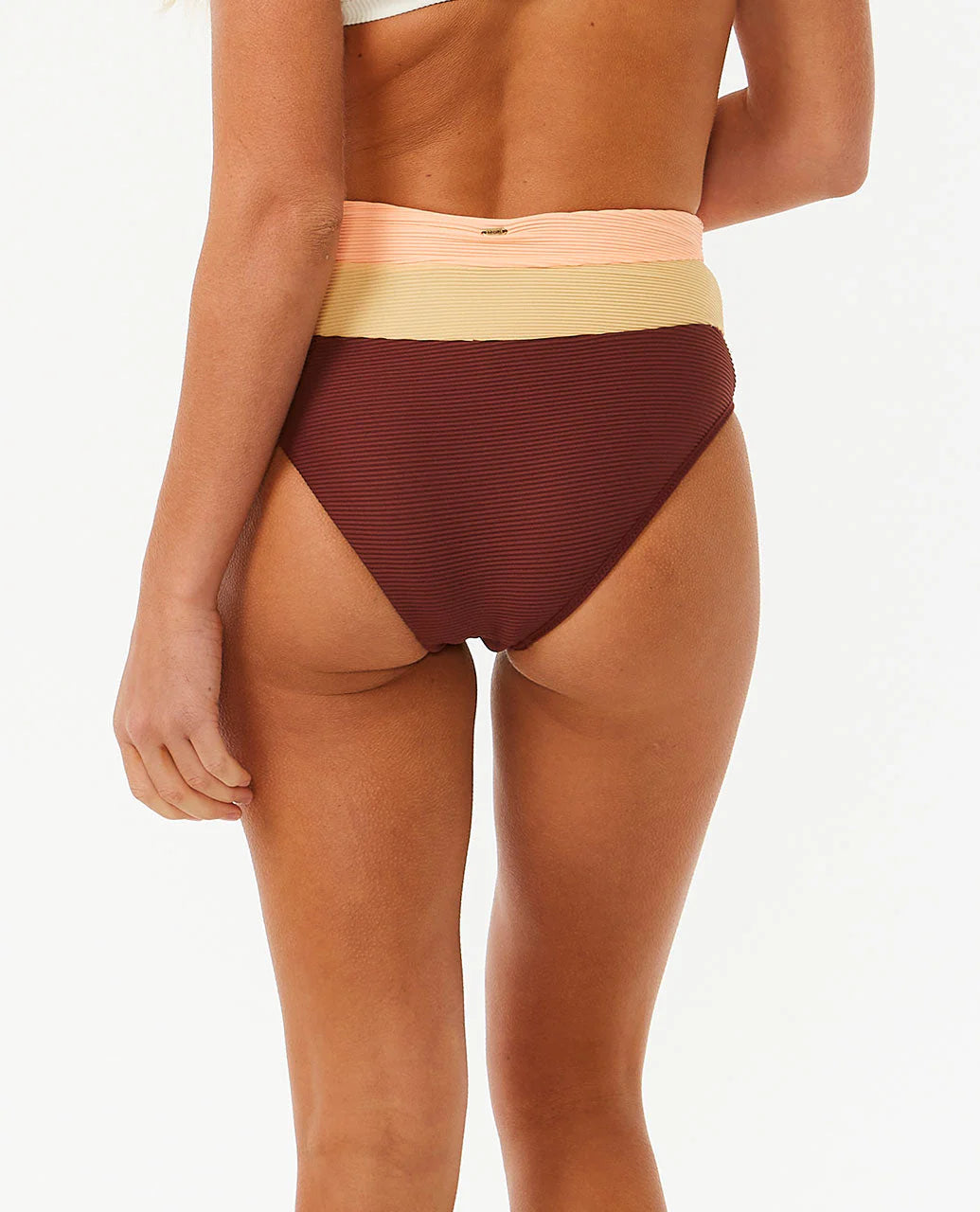 Block Party Splice Full Coverage Bikini Bottom - Plum