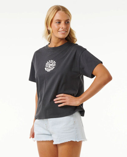 Icons Of Surf Relaxed Tee - Washed Black