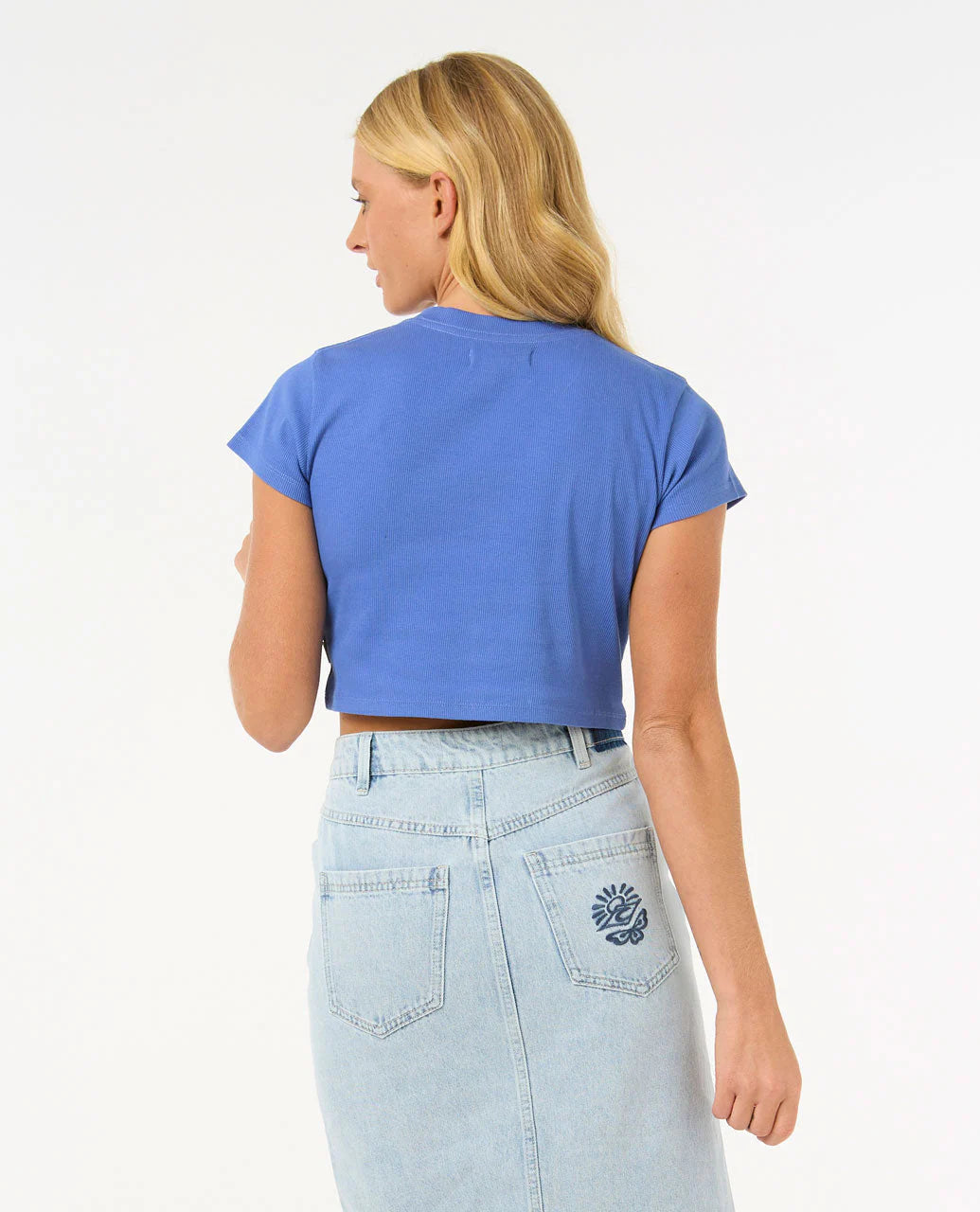 San Carlos Baby Tee - Ocean