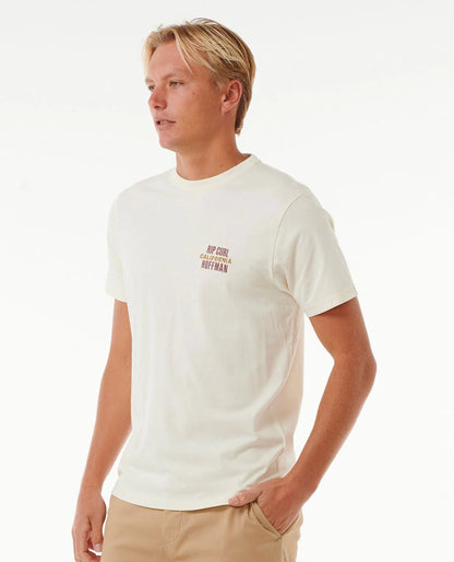 Surf Revival Hoffman Decal Tee - Bone