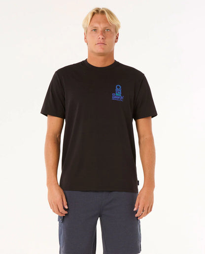 Vaporcool Search Stack Tee - Black