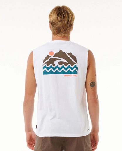 VaporCool Search Trek Muscle - White