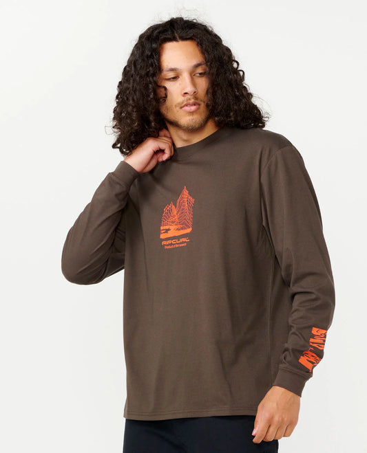 Vaporcool Search Freq Long Sleeve Tee - Deep Rock