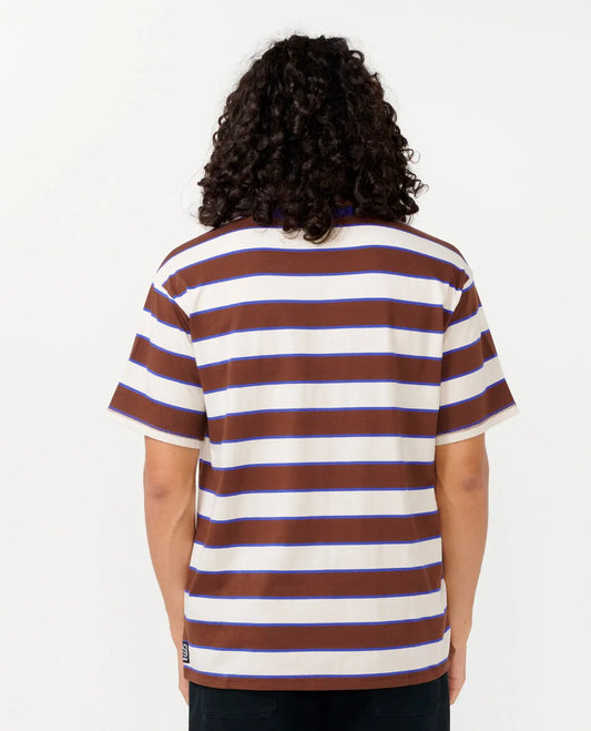 Archive Supercomp Stripe Tee - Dusted Chocolate