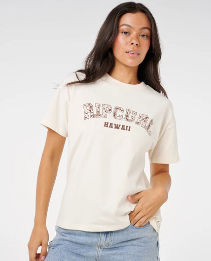 Varsity Relaxed Desto Tee - Bone