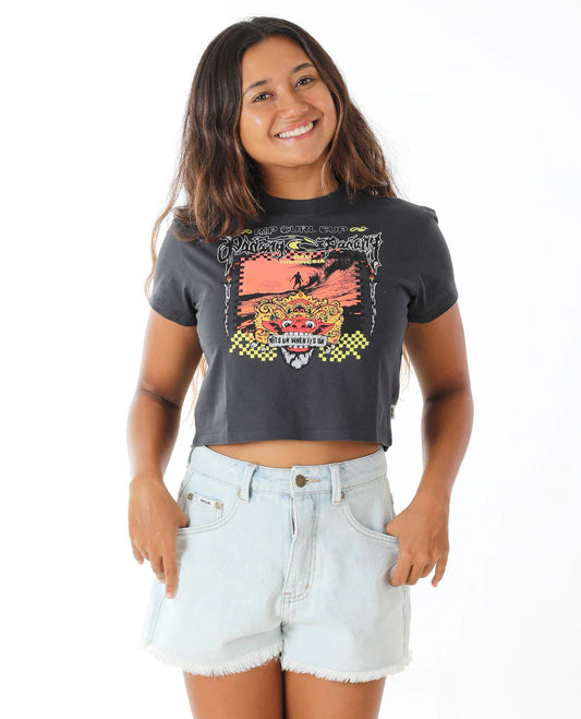 Padang Padang 25 Baby Tee - Washed Black