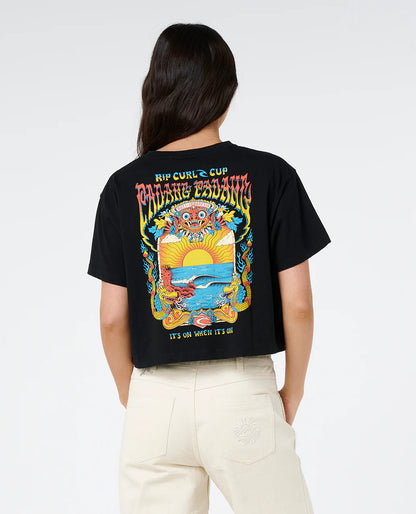 Padang Cup 26 Crop Tee - Women - Black
