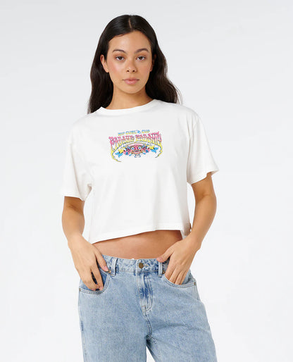 Padang Cup 26 Crop Tee - Women - Bone