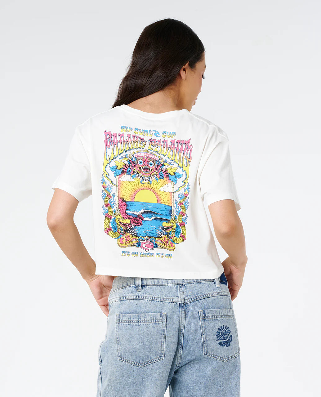 Padang Cup 26 Crop Tee - Women - Bone