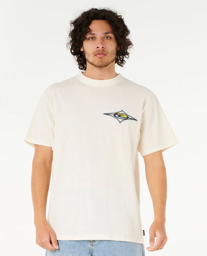 Raw Energy Maxxed Loose Tee - Bone